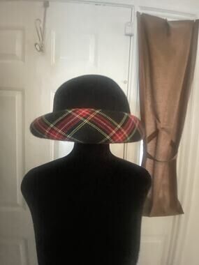 VTG Bollman Hat Co. Importina Black Wool Hat Size 7 22 Inches